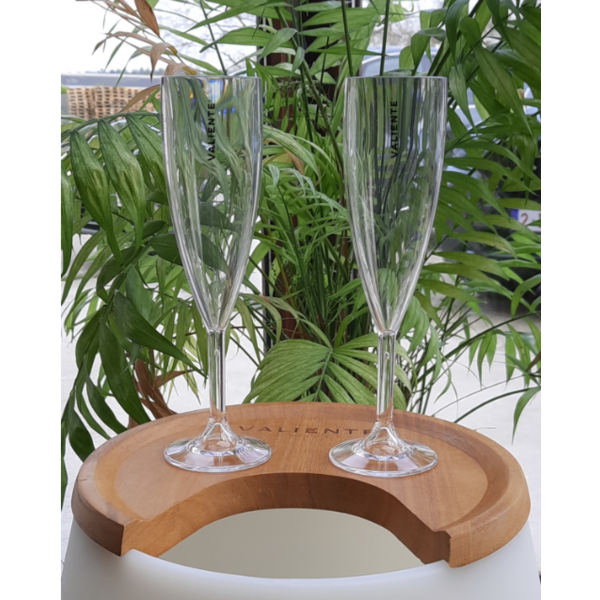 Valiente Valiente Champagne flute kunststof transparant |  6 stuks