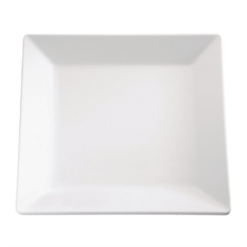 APS APS Pure vierkante melamine schaal wit 18x18cm