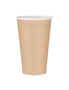 Fiesta Fiesta Recyclable koffiebeker enkelwandig kraft 455ml (50 stuks)