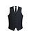 Herengilet 5 knopen zwart XS