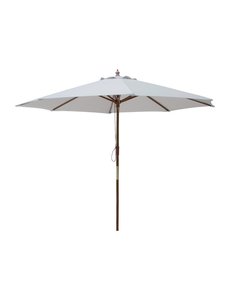 Bolero Parasol rond Ø300 cm. grijs | Hoogte 268 cm.