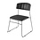 Mundo stoel zwartvoor indoor gebruik | Per 4 stuks