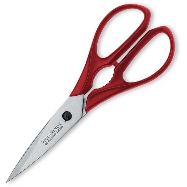 Victorinox Victorinox RVS schaar met rood nylon handvat