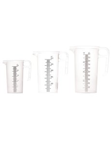 Whites Pro-Measure polypropyleen maatkannen set - 250ml, 500ml & 1L