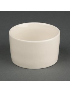 Olympia Ramekin ivory glad modern porselein Ø7 cm . | 12 stuks