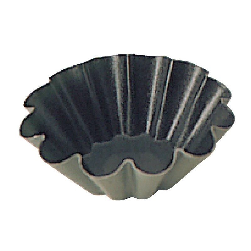 Whites Matfer Bourgeat anti-kleef mini briochevorm 7,5 cm (12 stuks)