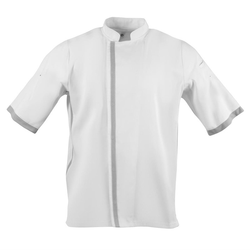 Southside unisex koksbuis korte mouw wit L