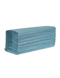 Jantex C-Gevouwen handdoeken 1-laags blauw | 2850 vel| 12x 235 pakjes