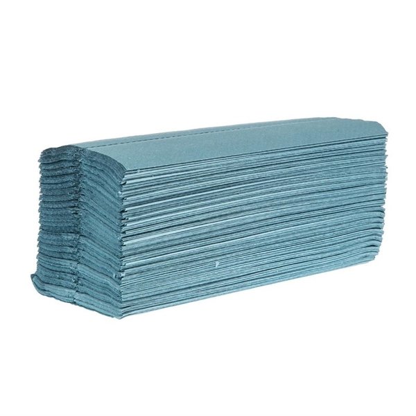 Jantex Jantex C-gevouwen handdoeken 1-laags blauw (2850 vellen) (12 stuks)