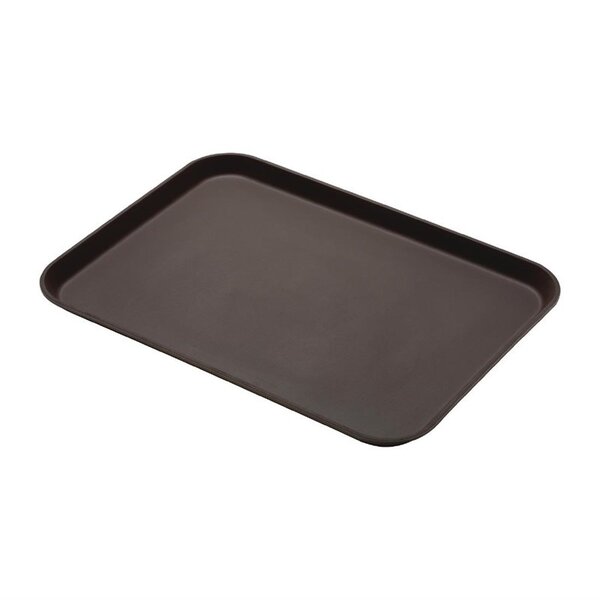 Cambro Cambro Camtread glasvezel anti-slip dienblad bruin  | 45x65 cm.