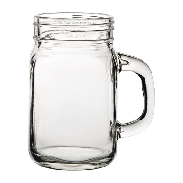 Utopia Utopia Mason Jars met handvat 430ml (24 stuks)