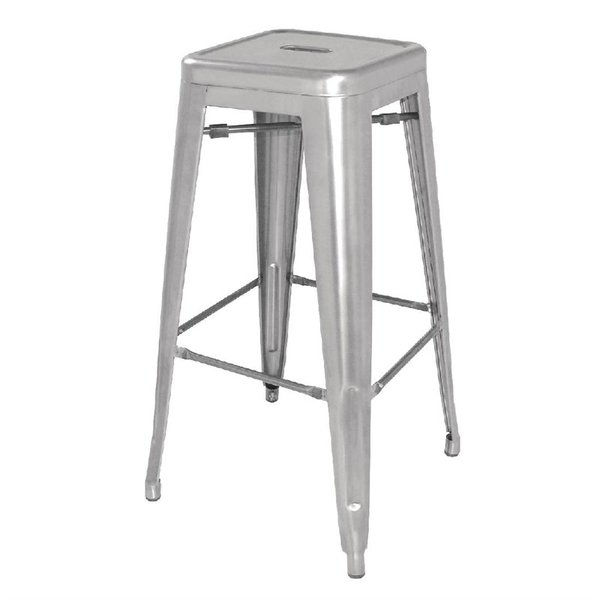 Bolero Bolero Bistro gegalvaniseerd stalen barkruk (4 stuks)