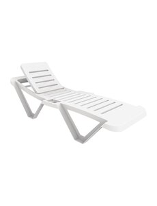  Resol witte ligstoelen (4 stuks)