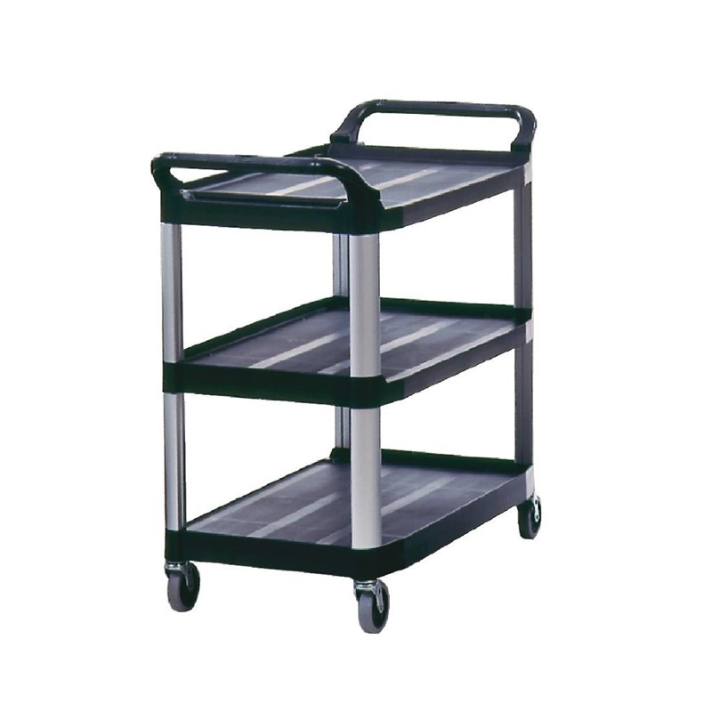 Whites Rubbermaid X-tra serveerwagen zwart