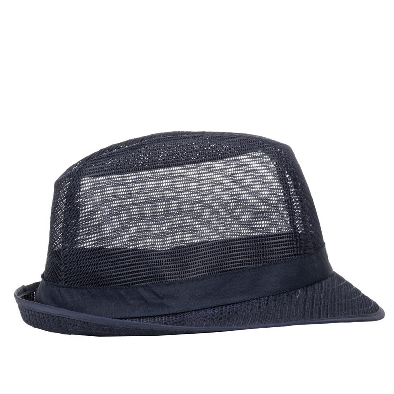 Trilby hoed met haarnetje blauw S, foto 2 van 6