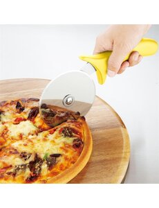 Hygiplas Hygiplas RVS pizzawiel geel 10cm