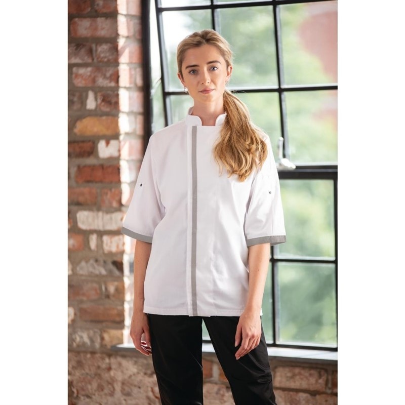 Southside unisex koksbuis korte mouw wit L, foto 5 van 6