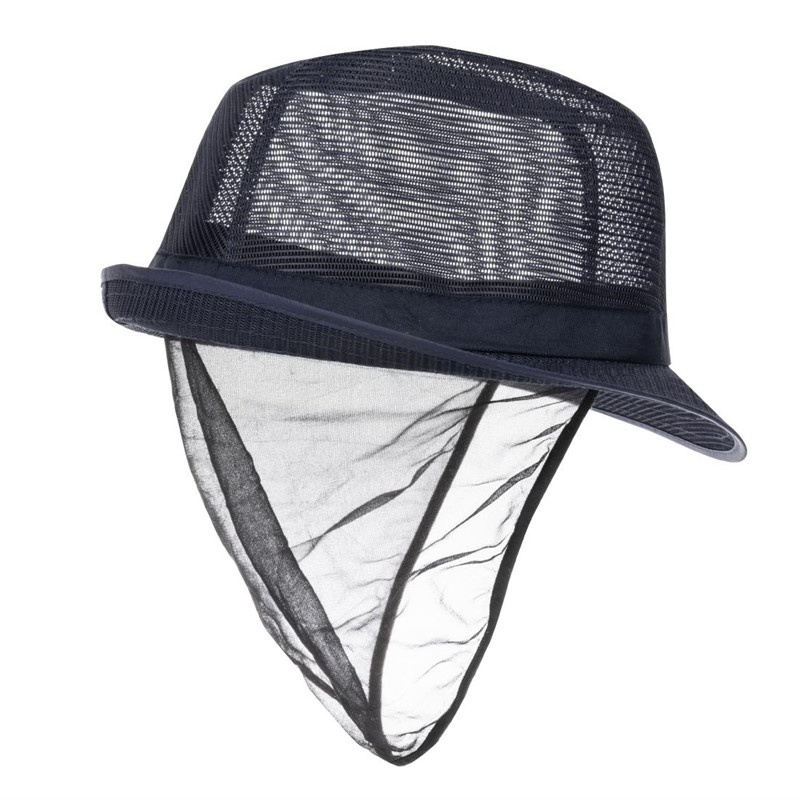 Trilby hoed met haarnetje blauw L, foto 6 van 6