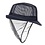Trilby hoed met haarnetje blauw S
