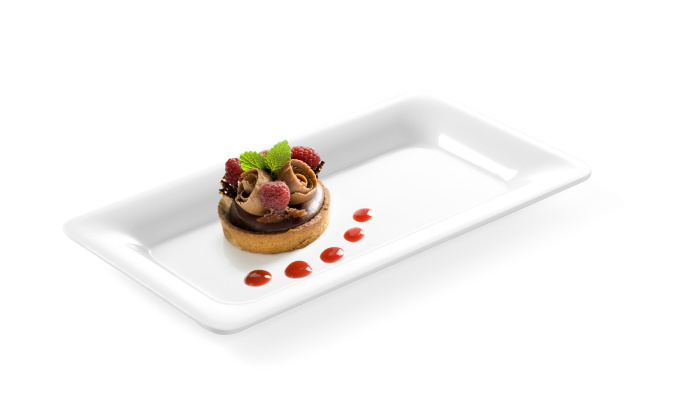 Hendi Gastronorm tray met slanke rand melamine GN1/4 | 265x152xH20mm.