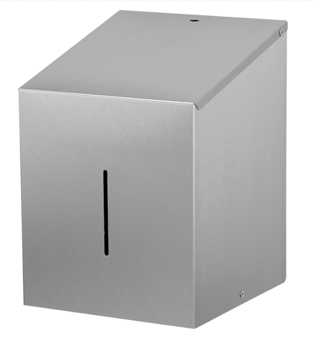 Handdoekroldispenser midi voor wandmontage RVS