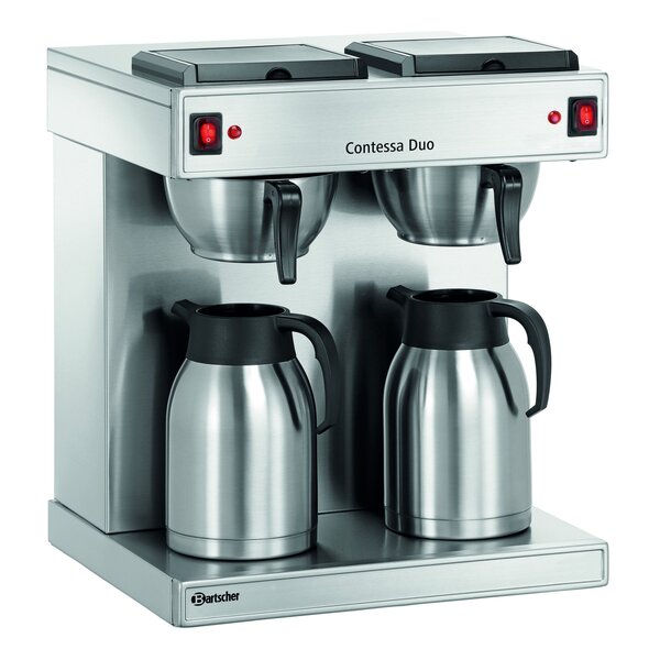 Bartscher Dubbele koffiemachine “Contessa Duo“ |  2x 1.4kW | Capaciteit max.  2 x 13 kopjes