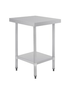 Vogue Werktafel zonder achteropstand 70 cm. diep RVS | Keuze uit 5 breedtes