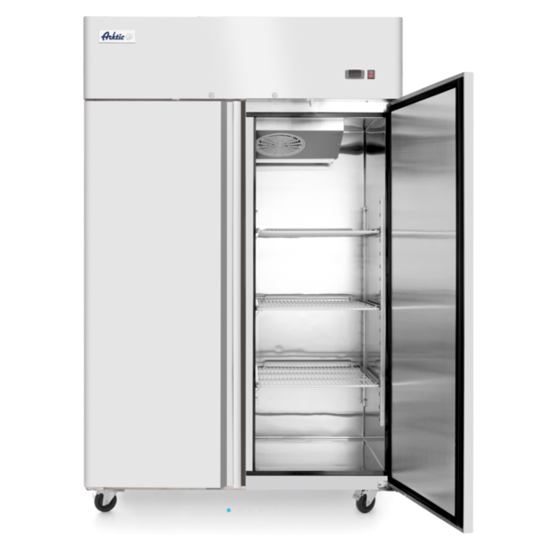 Hendi/Arktic Hendi Koelkast met twee deuren 1300 liter RVS | 0/8°C | 1314x805xH2065mm.