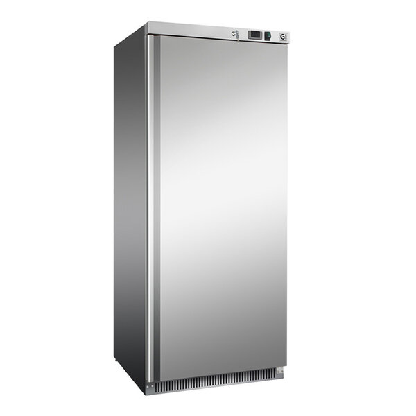 Gastro-Inox Koelkast 600 liter RVS statisch gekoeld met ventilator |  0°C tot 10°C | 775x735xH1870mm.
