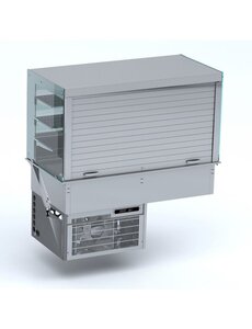 Combisteel Drop-in koelvitrine wandmodel met jaloezieÃ«n GN4/1 | 1440x720xH1521 mm.