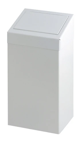 Metalen Afvalbak met Pushklep Wit | 50 liter - Copy