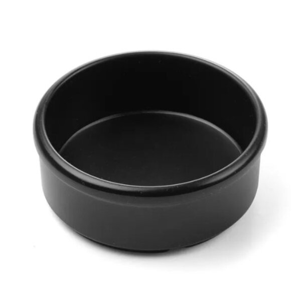 Hendi Boter & Saus Schaaltje melamine zwart | Ø80xH30mm | Per 3 stuks