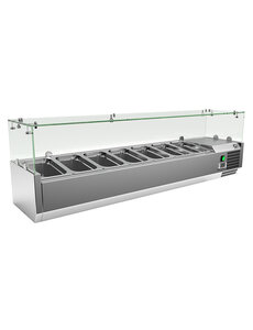 Gastro-Inox Gastro-Inox RVS opzetkoelvitrine 7x GN1/4