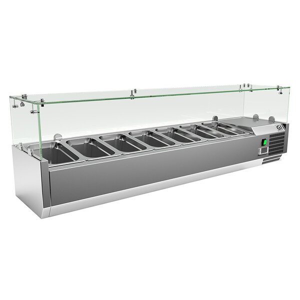 Gastro-Inox Gastro-Inox RVS opzetkoelvitrine 7x GN1/4