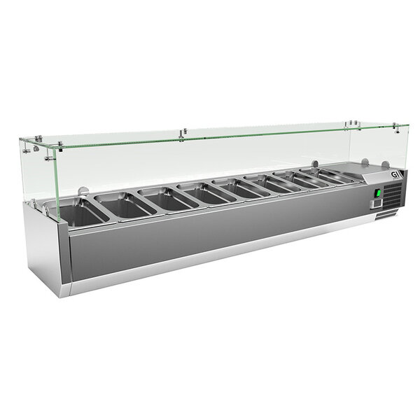 Gastro-Inox Gastro-Inox RVS opzetkoelvitrine 8x GN1/4