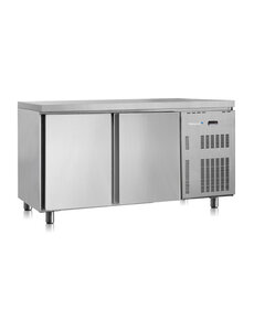 Gastro-Inox Marecos Softline RVS gekoelde werkbank 600mm diep met 2 deuren