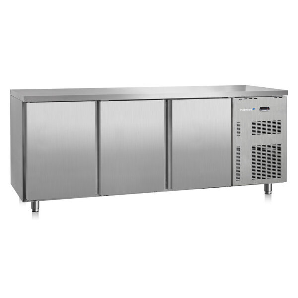 Gastro-Inox Marecos Softline RVS gekoelde werkbank 600mm diep met 3 deuren