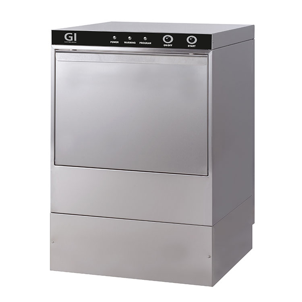 Gastro-Inox Gastro-Inox Vaatwasmachine met afvoerpomp en zeep- naglanspomp | Korven 50x50cm. | 400V / 6.6kW