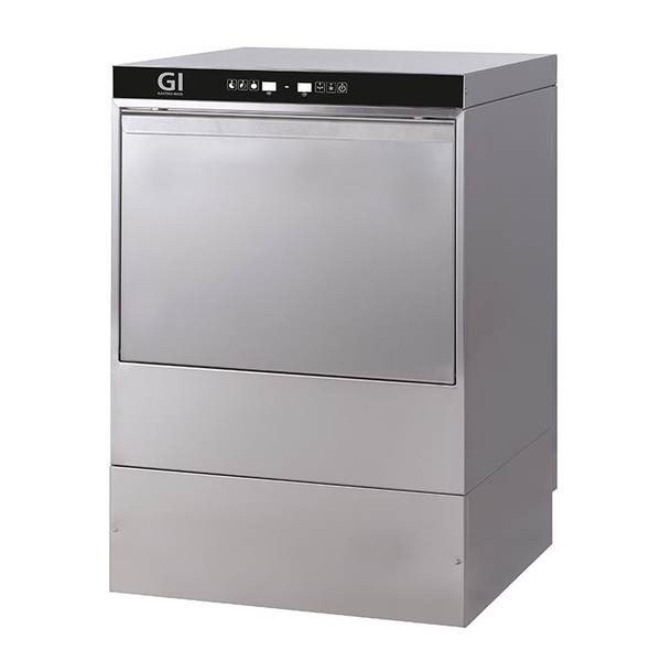 Gastro-Inox Gastro-Inox digitale vaatwasmachine met afvoerpomp, zeepdispenser en breaktank, 50x50cm, 400V