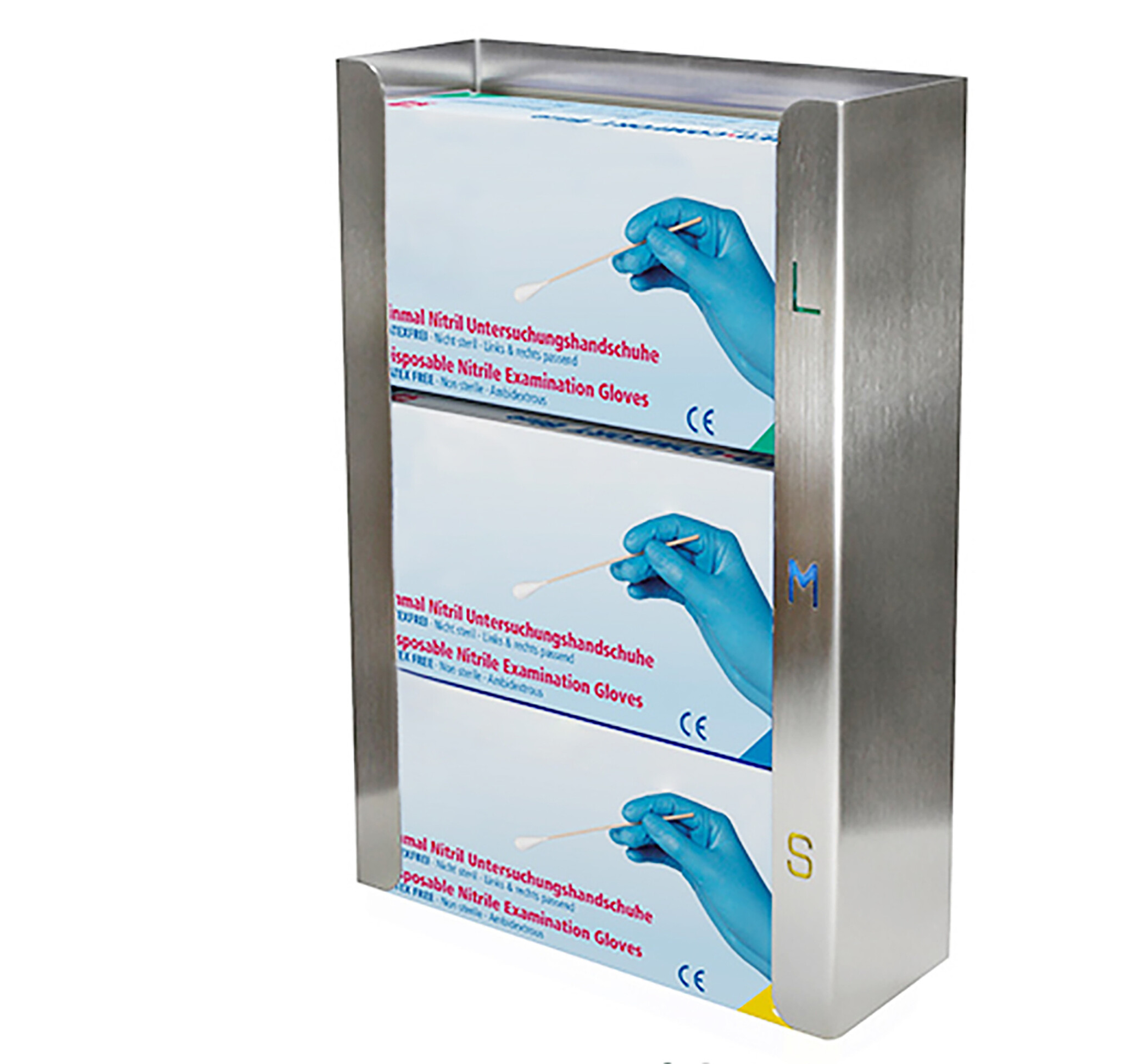 Saro Handschoendispenser voor 3 dozen Lazaro | 255x95xH390 mm.