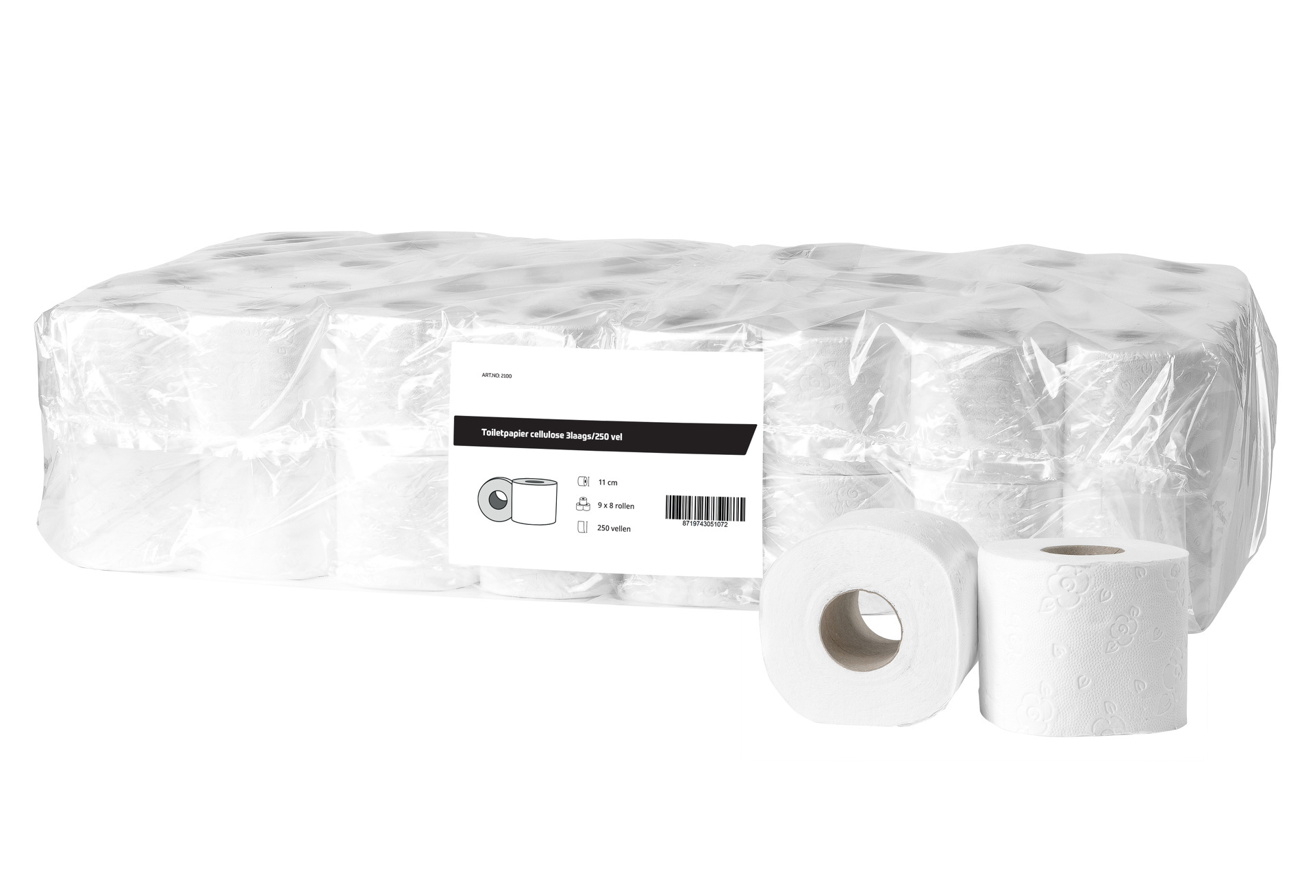 All Care Toiletpapier cellulose 3laags/250 vel | 72 rollen