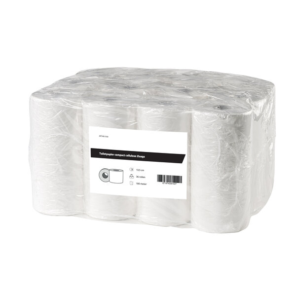 All Care  Toiletpapier compact cellulose 2laags | 36 rollen van 100 meter