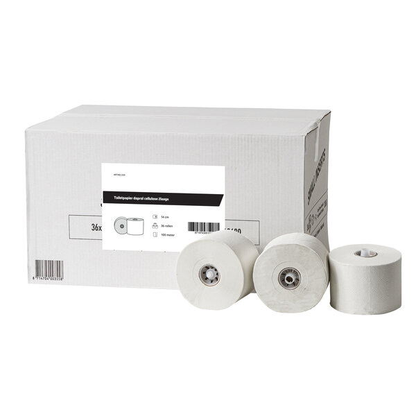 All Care  Toiletpapier doprol tissue wit 2laags | 36 rollen van 100 meter