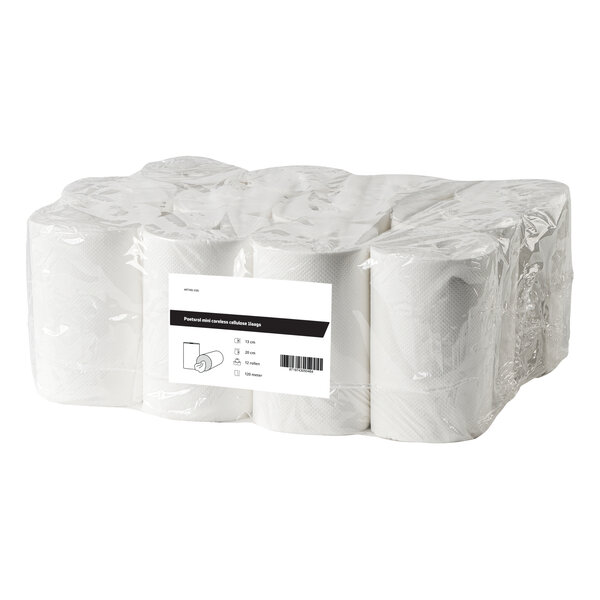 All Care  Poetsrol mini coreless cellulose 1laags | 12 rollen van 120 meter