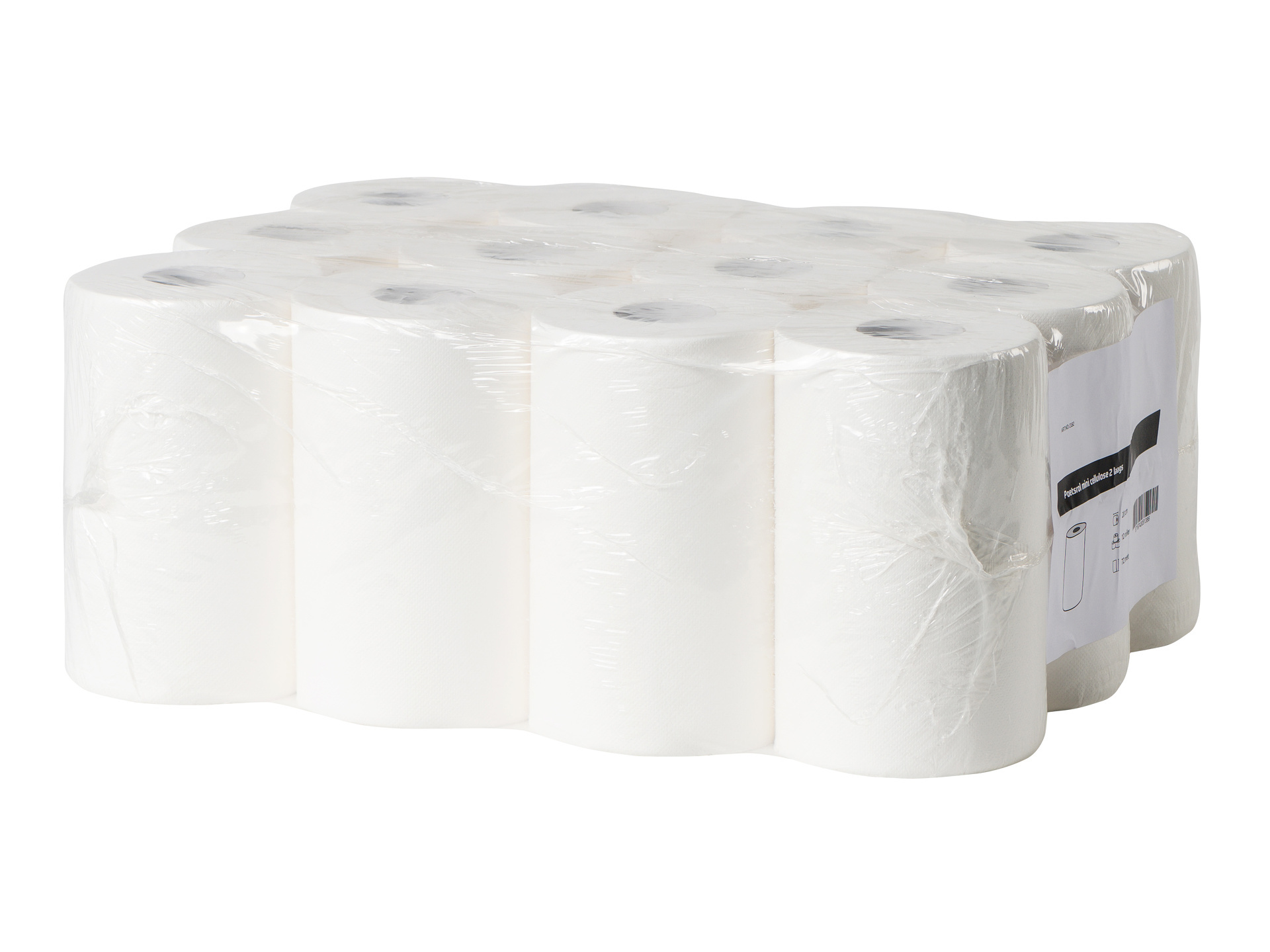 All Care Poetsrol mini cellulose 2laags | 12 rollen van 72 meter