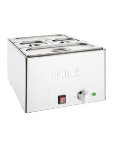 Buffalo Bain-marie met GN bakken  | +30°C tot +90°C | 2x GN 1/3 en 2x GN 1/6