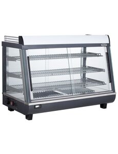 Combisteel Warmhoudvitrine met 3 roosters 136 liter | 91.5x49xH66 cm.