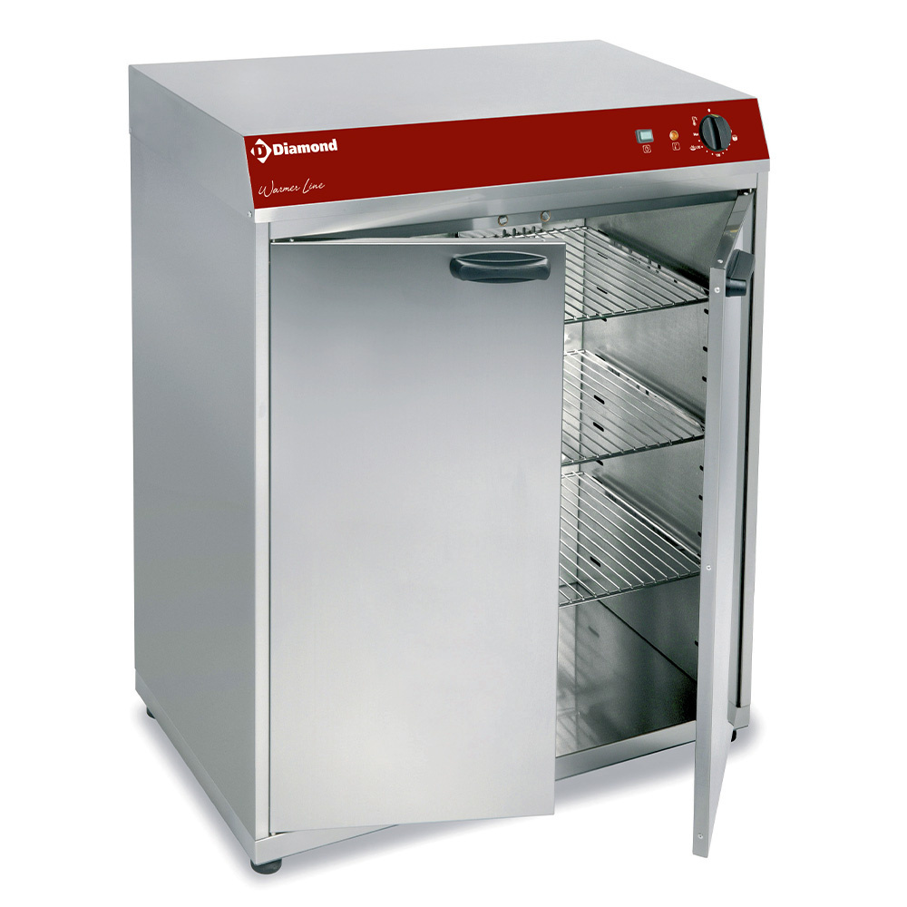 Diamond Warmhoudkast met 2 klapdeuren | 800(b)x460(d)x925(h)