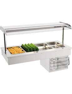 Combisteel Gekoelde drop-in voor 4x 1/1GN | +2/+8 °C | 1500x700xH1050 mm.