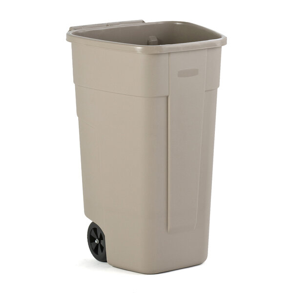 Rubbermaid Rubbermaid mobiele container beige 100 liter